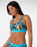 Ethika Bomber Leopard Sports Bra