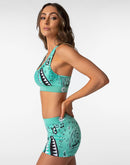 Ethika Bomber Paisley Sports Bra