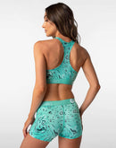Ethika Bomber Paisley Sports Bra