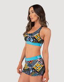Ethika Floral Flames Sports Bra