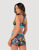 Ethika Floral Flames Sports Bra