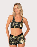 Ethika Bomber Gold Barz Sports Bra