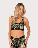 Ethika Bomber Gold Barz Sports Bra