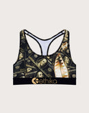 Ethika Bomber Gold Barz Sports Bra