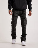 WAIMEA Stacked Coated Cargo Denim Jeans