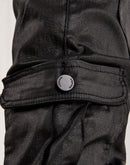 WAIMEA Stacked Coated Cargo Denim Jeans