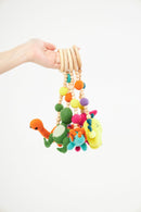 Montessori Baby Gym & Hanging Toys Set | Wooden Play Gym for Babies