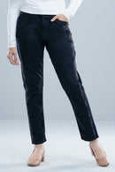 Women’s Slim Fit Embroidered Denim Pants Chic & Comfortable Style