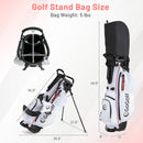 Women's Complete Golf Clubs and Bag Set With Headcovers and Putter-Red