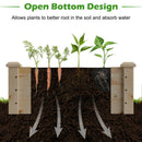 Wooden Vegetable Raised Garden Bed for Backyard Patio Balcony