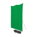Westcott X-Drop Pro Wrinkle-Resistant Backdrop Kit - Chroma-Key Green Screen (8' x 8')