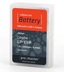 Promaster 80760 Li-ion Battery for Canon LP-E6P with USB-C Charging
