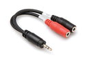 Hosa Stereo Breakout 3.5mm TRS to Dual 3.5mm