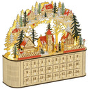 Christmas Advent Calendar, Countdown to Christmas Table Decoration with 24 Drawers