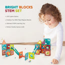 Contixo ST15 65-Piece Marble Track Magnetic Tile Set, Glow-in-the-Dark, STEM Building Blocks for Ages 3+