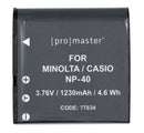 Promaster NP-40 Rechargeable Battery for Fuji Cameras