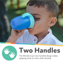 Wonder Cup - Spill-Proof Toddler Sippy Cups (2 Pack) 7 oz - Blue/Red