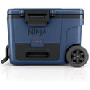 FrostVault 45qt Wheeled Cooler with Cold Dry Zone - Lakeshore Blue: Beverage Cans Capacity 52
