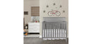 Ava 4-in-1 Mini Baby Crib with Daybed & Twin Bed Conversion - Steel Grey