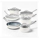 12pc Nonstick Ceramic Coated Aluminum Cookware Set