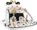 Portable Baby Chair - Cute Cow Sit-Me-Up Floor Seat with BPA-Free Teether