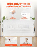 Retractable Baby Gate - White