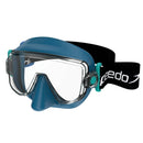 Adult Travel Dive Mask - Blue/Black