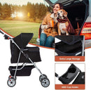Folding Pet Stroller - Black