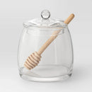 18.5 fl oz 3pc Honey Pot Glass Food Storage Container