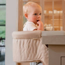 Hook-On High Chair with Attachable Silicone Tray - Oatmeal