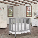 Jett Non-Full Size Folding Crib - Gray
