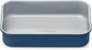 9x6.5” Nonstick Ceramic Small Rectangle Pan - Navy