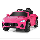 12V Kids Ride On Car Maserati GranCabrio Licensed w/ Remote Control& Lights - Pink