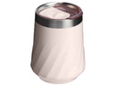 11oz Stainless Steel Swirl Wine Tumbler Rose Quartz Gloss