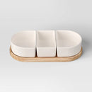 Ceramic Sectioned Serving Bowl Set - 4 Pieces