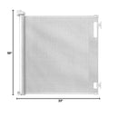 Retractable Baby Gate - White