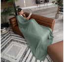 Extra Large Muslin Cotton Blanket - Fern