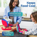 Kids Leak-Proof Lunch Box - Red/Royal