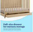 Hadley 5-in-1 Convertible Crib with Drawer - Driftwood