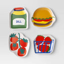 Set of 4 Melamine Figural Appetizer Plates