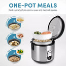 8 Cup Rice Cooker - Stainless Steel