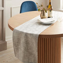 Jacquard Luxe Table Runner - Gray