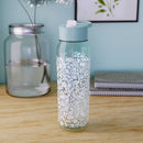 32oz Icicle Floral Manual Straw Water Bottle - Green