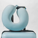 Memory Foam Travel Neck Pillow - Muddy Aqua