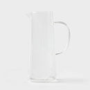40.5oz  Ribbed Glass Pitcher Clear
