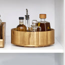 Round Acacia Wood Lazy Susan Organizer - 10.5 Inch