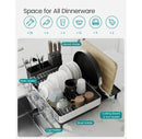 Expandable Dish Drying Rack - Silver and Black