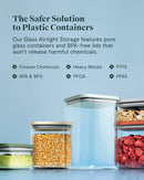Home 13pc Glass Airtight Container Set Gray