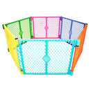 Superyard Colorplay 6 Panel Freestanding Baby Playard - Bright