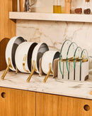 Glass Lid - 7" - Gold Hardware